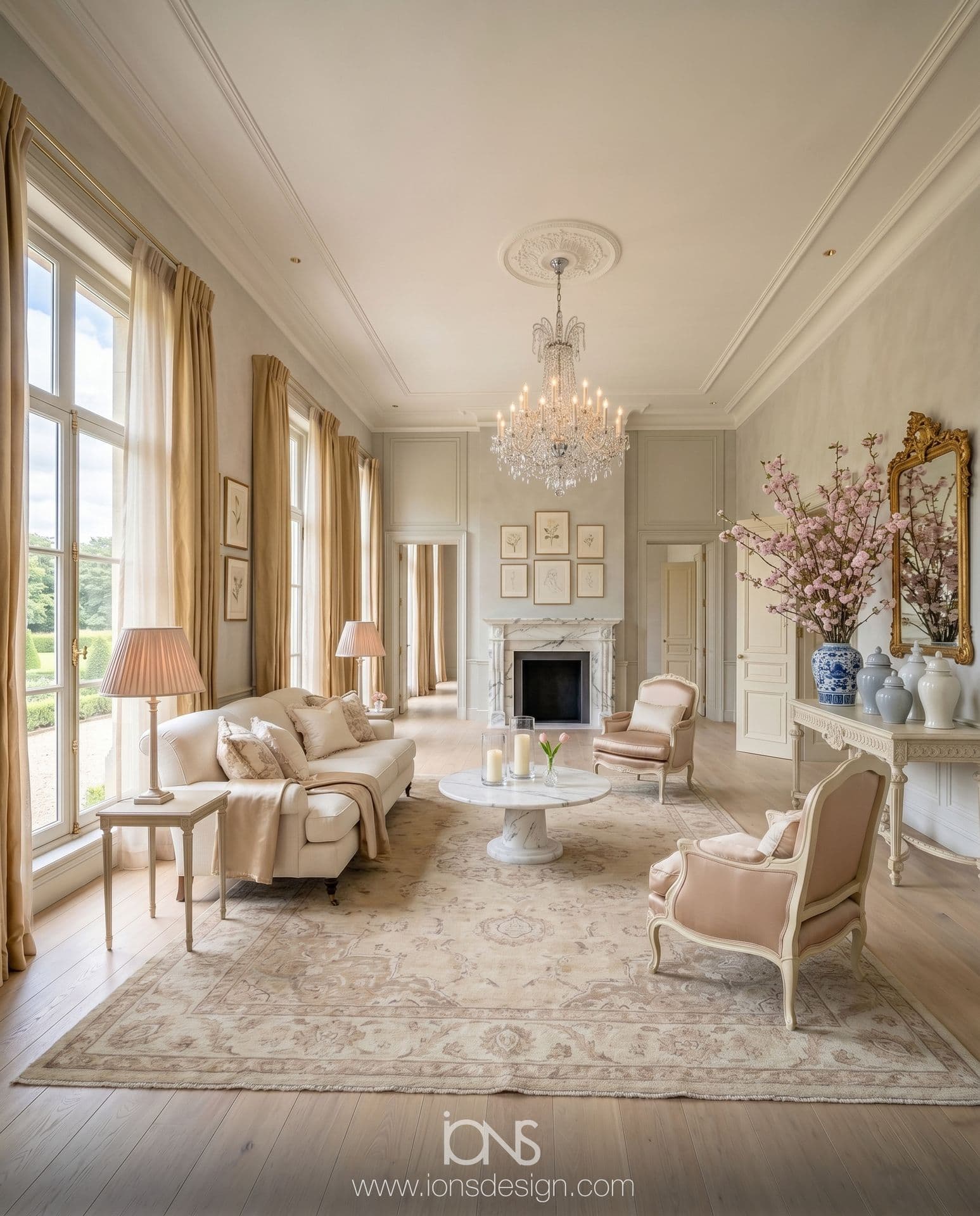 Beverly Hills French Classical Luxury Interior Design Estate