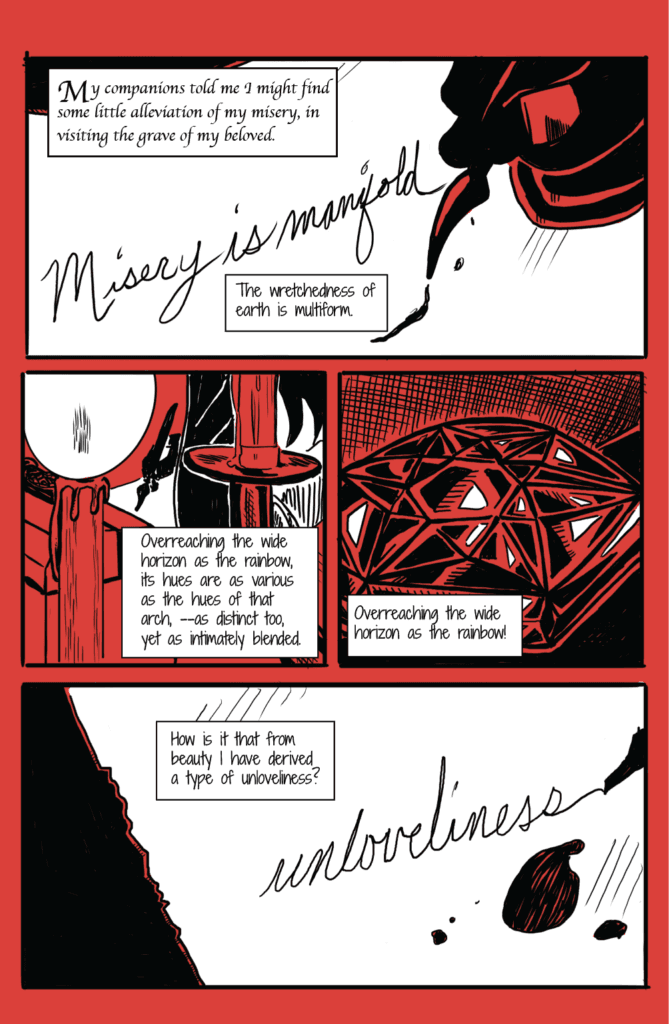 Pullbox Kickstarter Spotlight on Berenice- An adaptation of a classic Edgar Allan Poe story, which many consider to be one of his goriest.