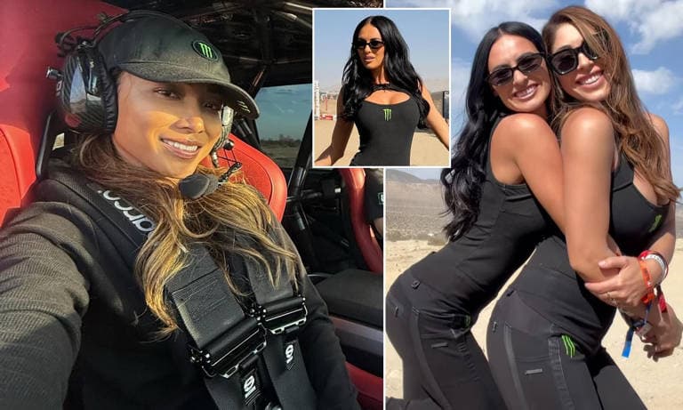 Motorsport stars engulfed in flames after car part explodes ahead of off-road race