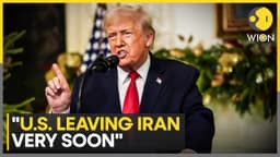 US-Iran War | Trump: US Leaving Iran Very Soon | Rubio: End to Iran War Coming | WION
