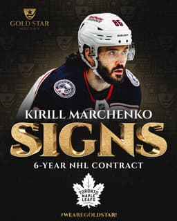 @PierreVLeBrun: Marchenko's agent announces six-year extension with Maple Leafs, six years x $12.5 M AAV