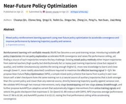 @_akhaliq: Near-Future Policy Optimization

paper: https://t.co/OPJYCxaMP8 https://t.co/Y1AXxgsHj8