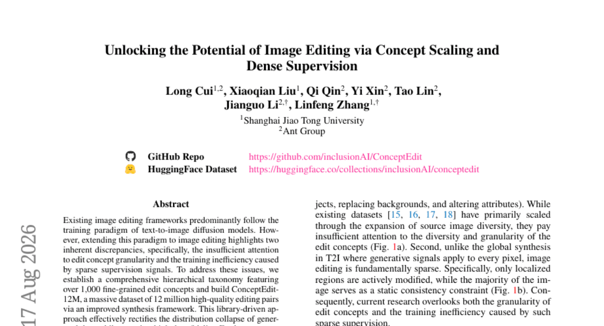 Unlocking the Potential of Image Editing via Concept Scaling and Dense Supervision