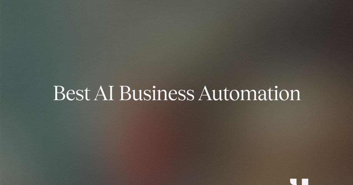This Is the Best AI Business Automation