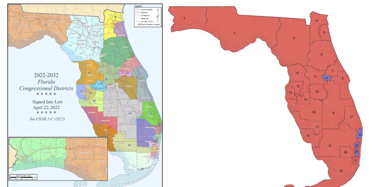 Judge denies request to block new Florida congressional maps accused of violating Fair Districts Amendment