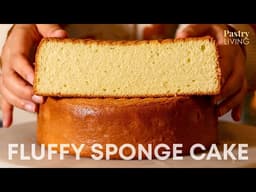 The BEST Fluffy Vanilla Sponge Cake *New & Improved* (Easy Genoise Method)