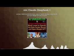 [AI DAILY NEWS RUNDOWN] Musk Loses to OpenAI, the Data Center Revolt, and Open-Weight GPT...