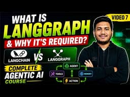 7. What is LangGraph & Why It’s Required? | LangChain vs LangGraph | Complete Agentic AI Course