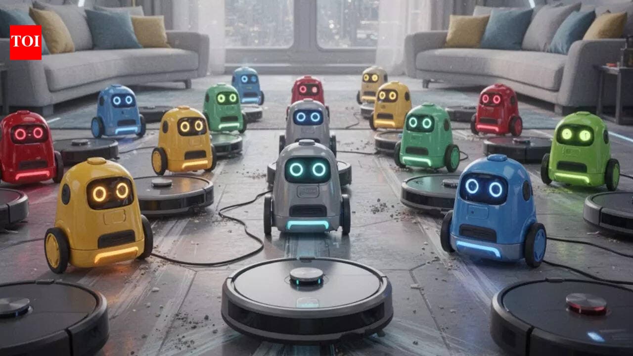 Software engineer accidentally gains control of 7,000 robot vacuums in a security flaw | - The Times of India