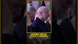 Iran's Parliament Speaker Cries at Farewell Ceremony of Slain Supreme Leader Khamenei | WION Shorts