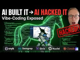 I Let Claude Vibe-Code an App… AI Hacked It in Minutes (Full AI Security Audit)