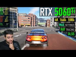RTX 5060 Ti - Forza Horizon 6 - Gameplay Benchmarks 1080p, 1440p, 4K