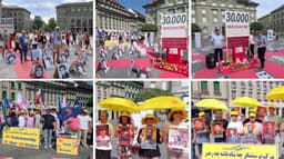 Iranian Resistance Supporters in Bern Commemorate the ...