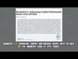 Mamoda2.5: Enhancing Unified Multimodal Model with DiT-MoE (May 2026)