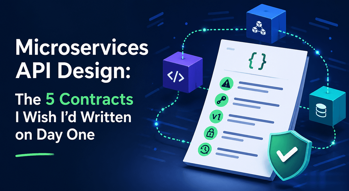 Microservices API Design: The 5 Contracts I Wish I'd Written on Day One