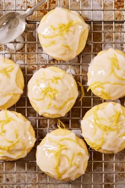 Glazed Sourdough Lemon Drop Cookies - The Clever Carrot