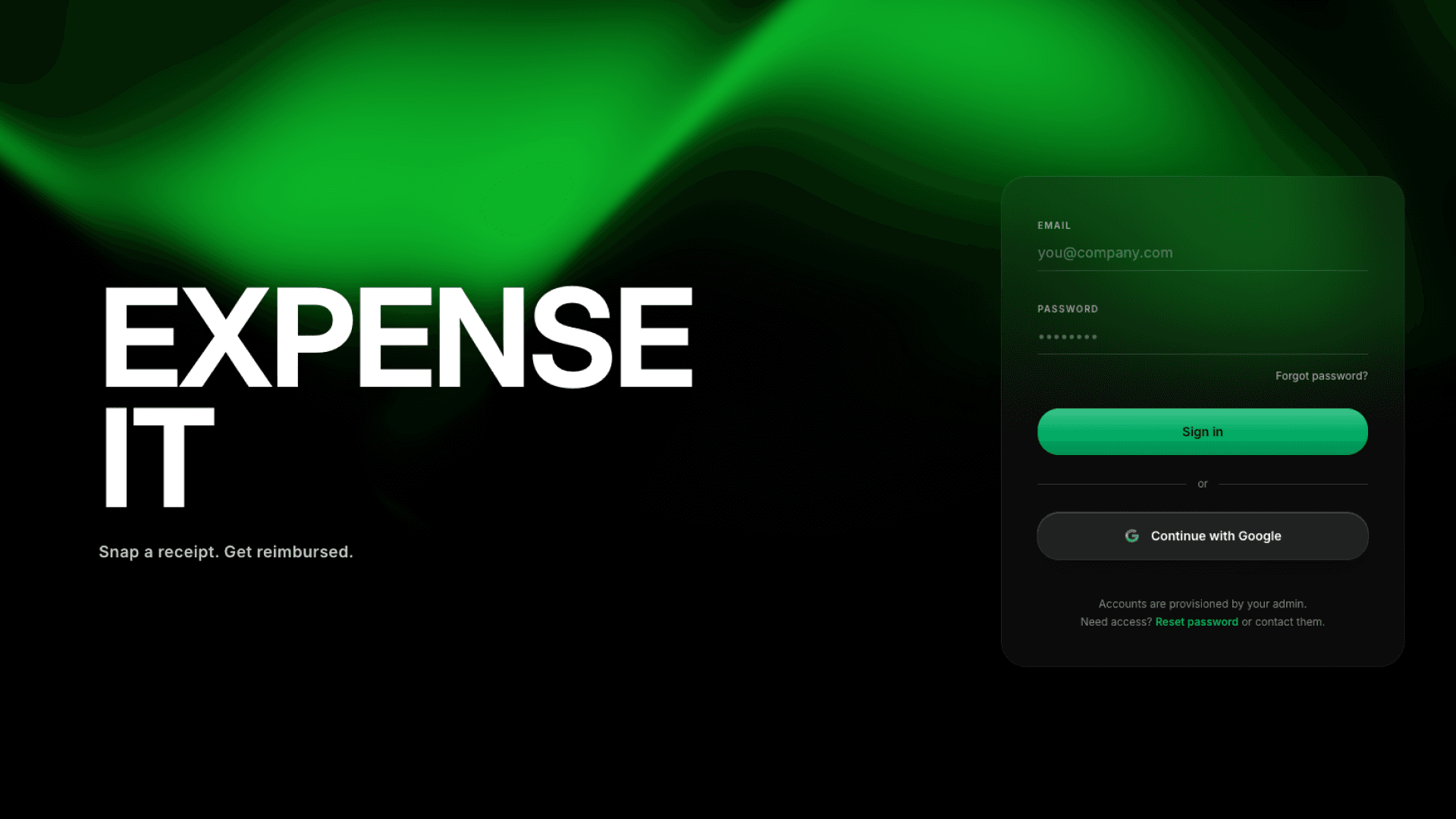 Mobile Expense Reimbursement Template