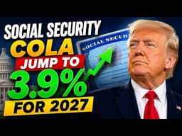 HUGE Social Security COLA Jump to 3.9% for 2027 | SSDI SSI Update