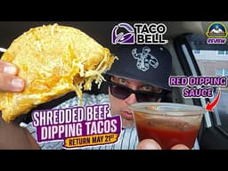 Taco Bell® Shredded Beef Dipping Taco Review! 🌮🔔🥩 | Worth The Money? | theendorsement