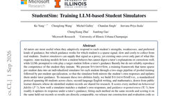 StudentSim: Training LLM-based Student Simulators