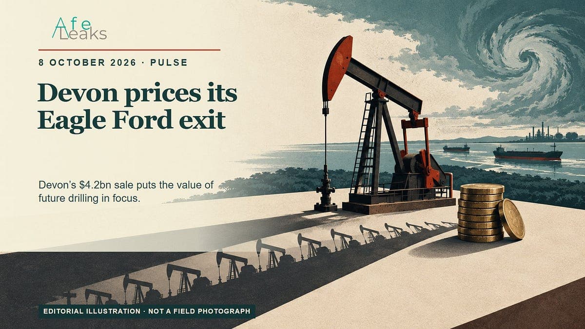 Devon prices its Eagle Ford exit | AFE Leaks Pulse
