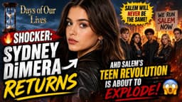  Days of Our Lives SHOCKER: Sydney DiMera RETURNS — And Salem’s Teen Revolution Is About to EXPLODE!