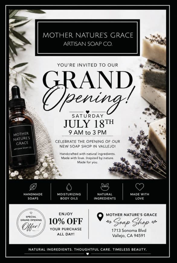 Free Soap Boutique Grand Opening - Tres Chic (Vallejo)