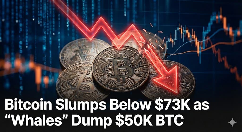 Bitcoin Slumps Below $73K as “Whales” Dump $50K BTC: | HedgeCo Insights