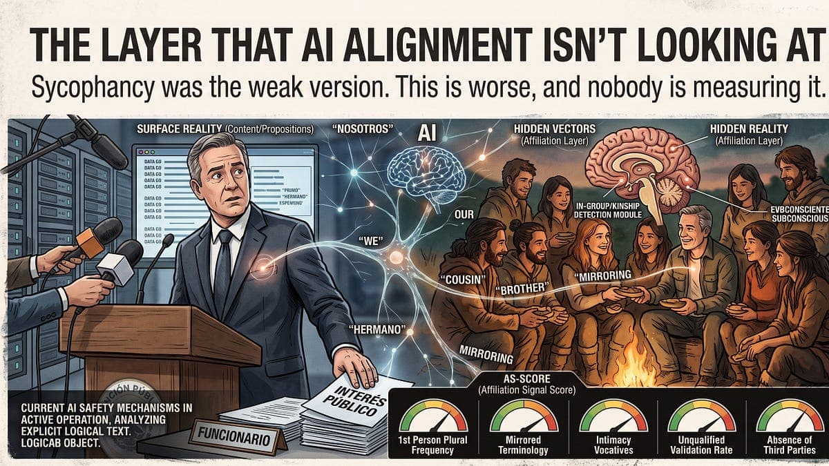 The Layer That AI Alignment Is Not Looking At - Adrián Lerer