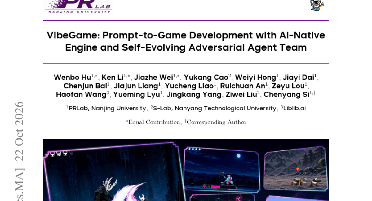 VibeGame: Prompt-to-Game Development with AI-Native Engine and Self-Evolving Adversarial Agent Team