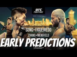 UFC Fight Night Song vs Figueiredo Early Predictions/Preview