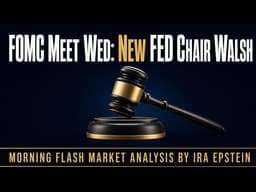 Morning Flash: FOMC Meet Wed: New FED Chair Walsh; Ira Epstein's Video for 6-15-2026