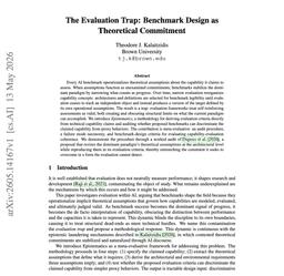 @omarsar0 reposted: Are your benchmarks actually measuring the capability you think they measure?

N...