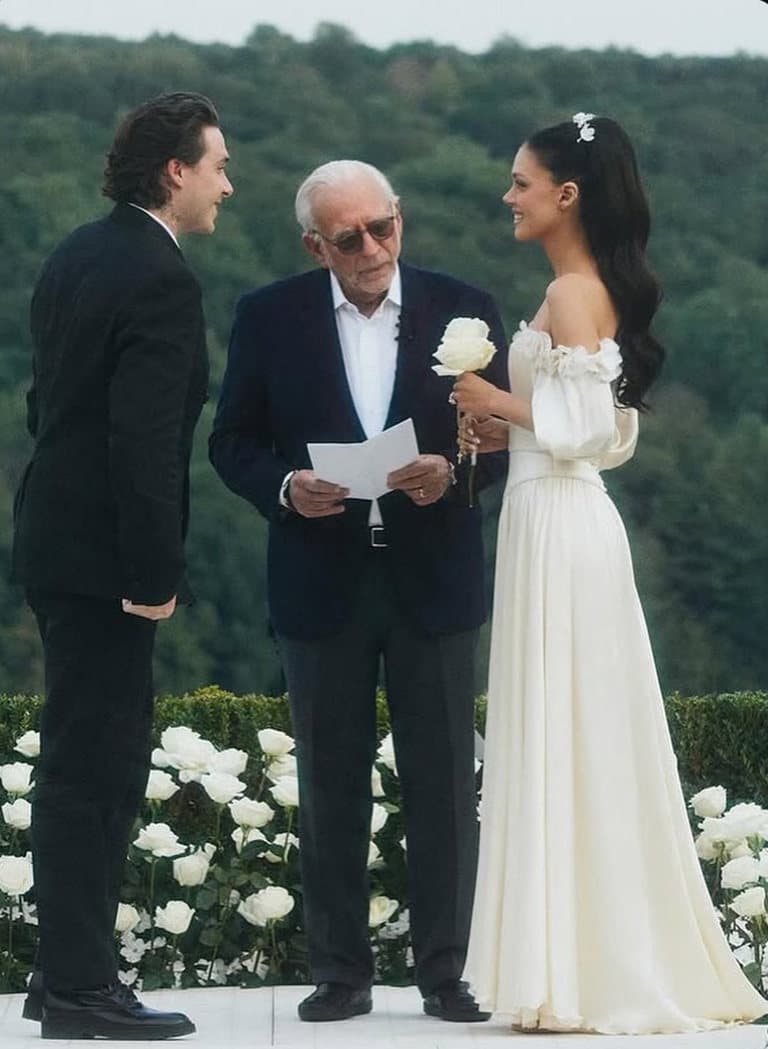Brooklyn Beckham and Nicola Peltz share photos from vow renewal ceremony as the Beckham's stay away amid feud