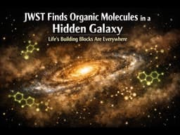 JWST Finds Organic Molecules in a Hidden Galaxy | Life's Building Blocks Are Everywhere 🧬🌌✨