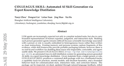 COLLEAGUE.SKILL: Automated AI Skill Generation via Expert Knowledge Distillation