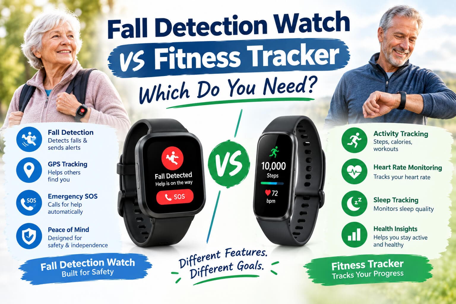 Fall Detection Watch vs Fitness Tracker: Which Do You ...