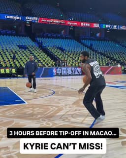 @NBA: 45 seconds of straight buckets from Kyrie Irving in Macao 🔥 

🏀 NBA China Games 2026
🆚 Mavericks/Roc...