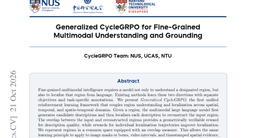 Generalized CycleGRPO for Fine-Grained Multimodal Understanding and Grounding