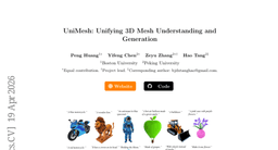 UniMesh: Unifying 3D Mesh Understanding and Generation