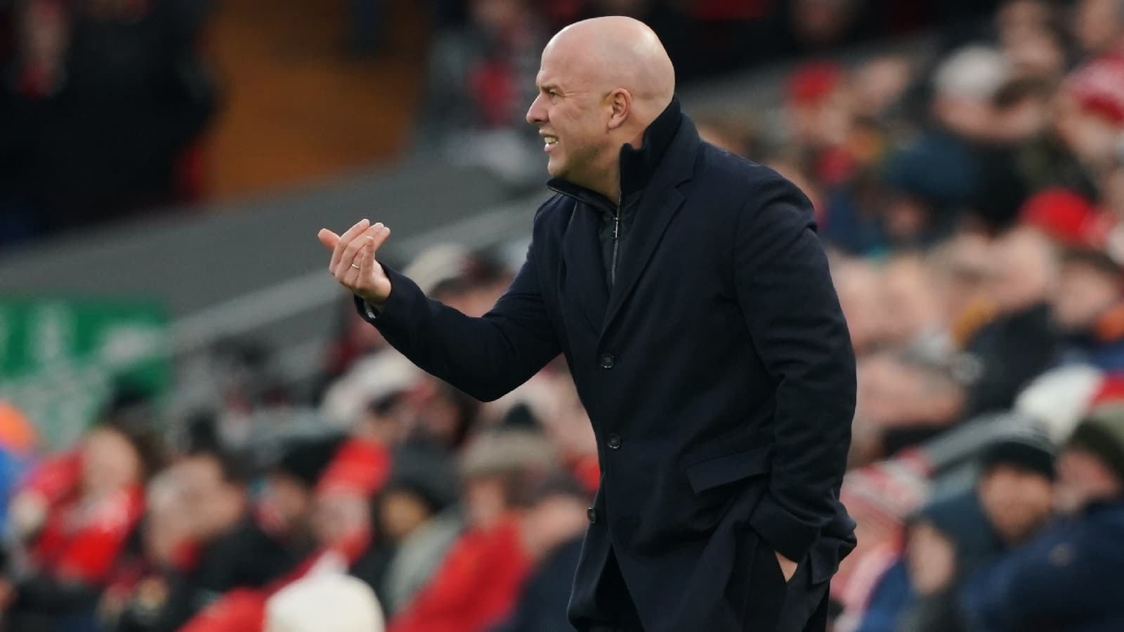 ‘If you don't play good football, it's (almost) impossible to win something’: Liverpool boss Arne Slot remains adamant on his tactics of pressing high