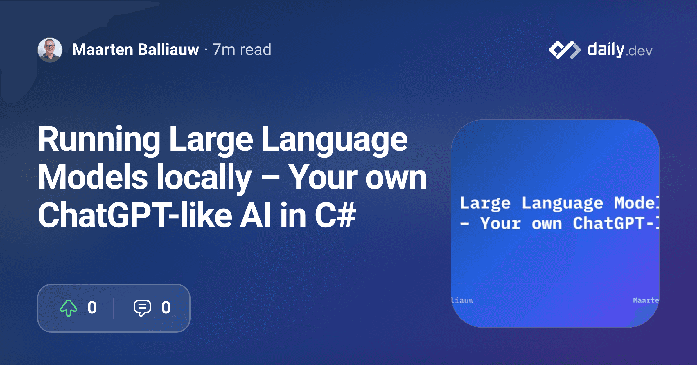 Running Large Language Models locally – Your own...