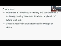 Session 4A: AILS: A Model for AI Literacy