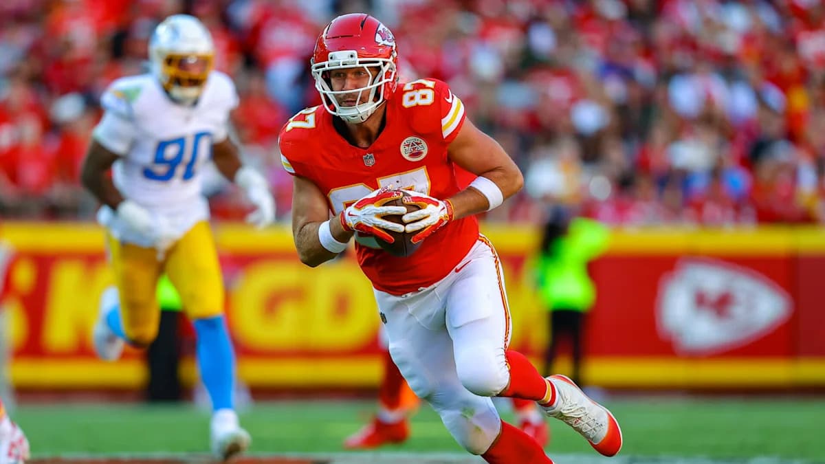 Travis Kelce's receiving yardage total will soon break Tony ...