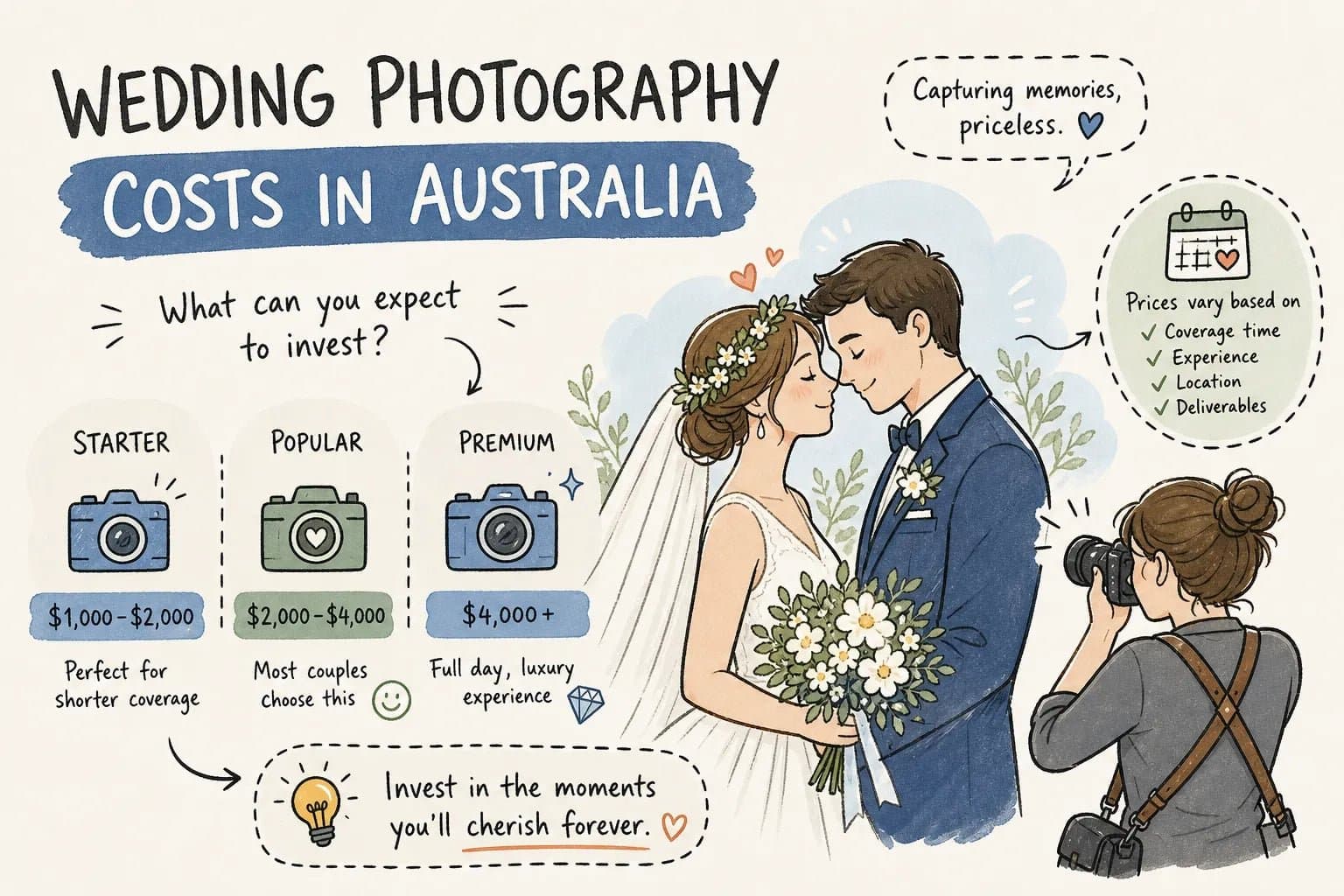 How Much Does a Wedding Photographer Cost in Australia
