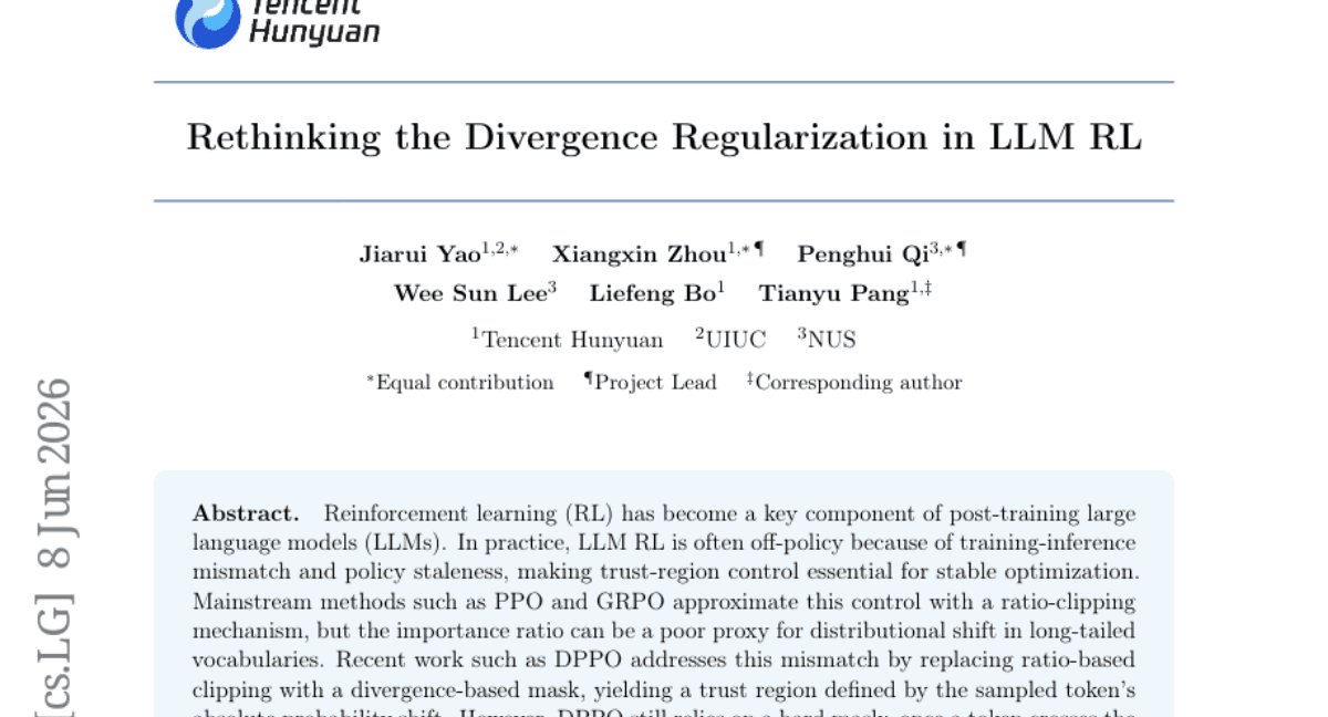 Rethinking the Divergence Regularization in LLM RL