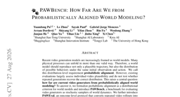 PAWBench: How Far Are We from Probabilistically Aligned World Modeling?