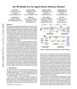 @omarsar0 reposted: // Agent memory is a data system now //

Great paper on long-term memory for LLM...