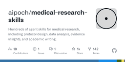 aipoch/medical-research-skills: Hundreds of agent ...