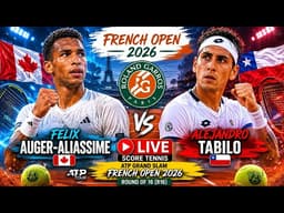 Felix Auger-Aliassime vs Alejandro Tabilo 🎾LIVE SCORE TENNIS ATP GRAND SLAM FRENCH OPEN 2026 | R16